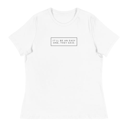 It'll Be An Easy One